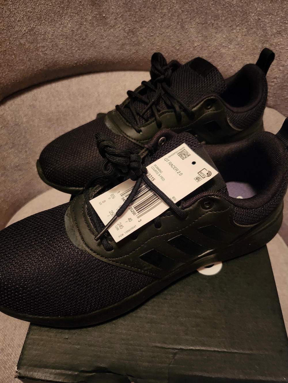 Adidas Womans Black and Casual Sneakers